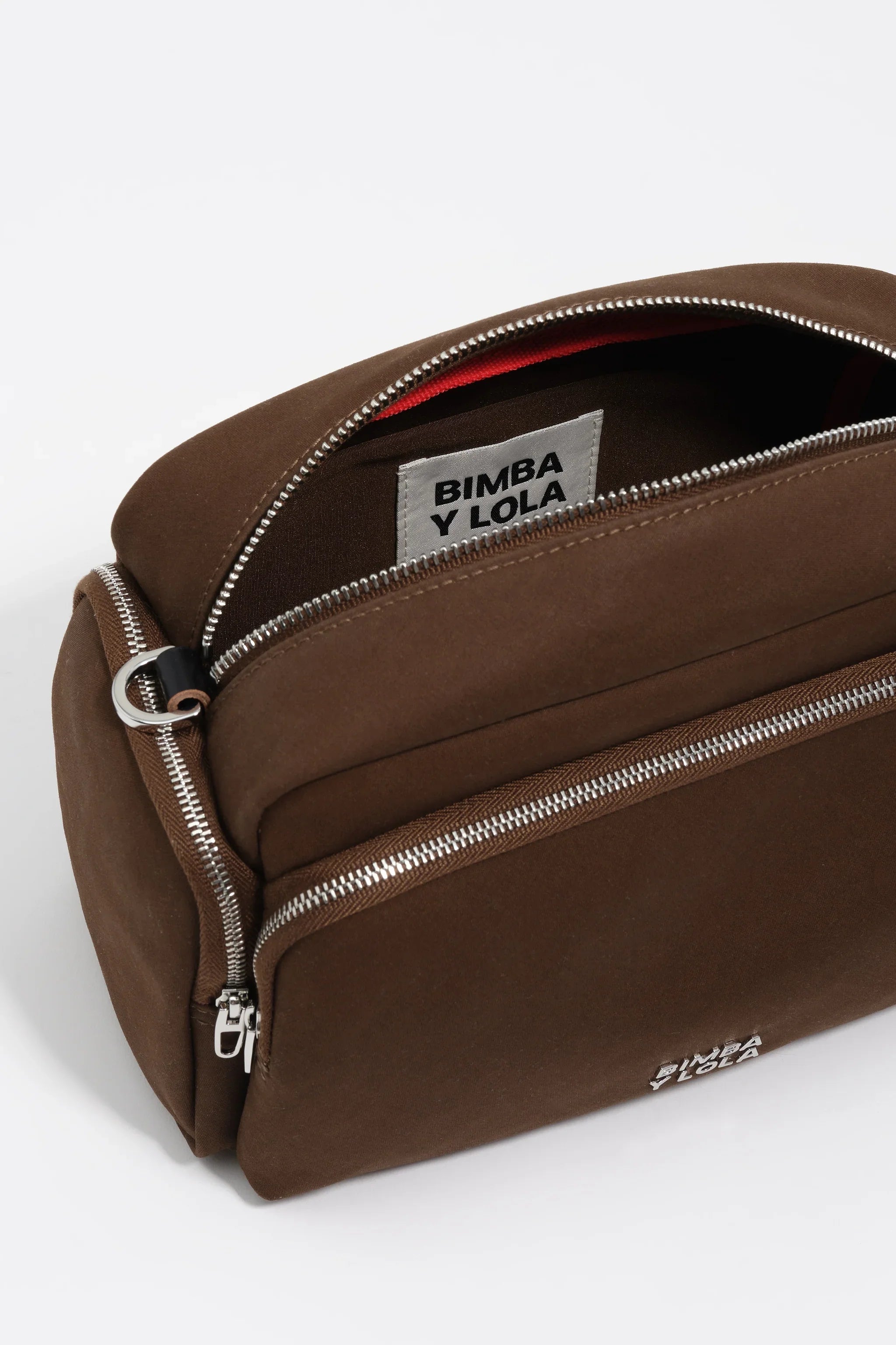 תיק חום עם רוכסנים של BIMBA Y LOLA, מבחר מותגים ב-CHOZEN