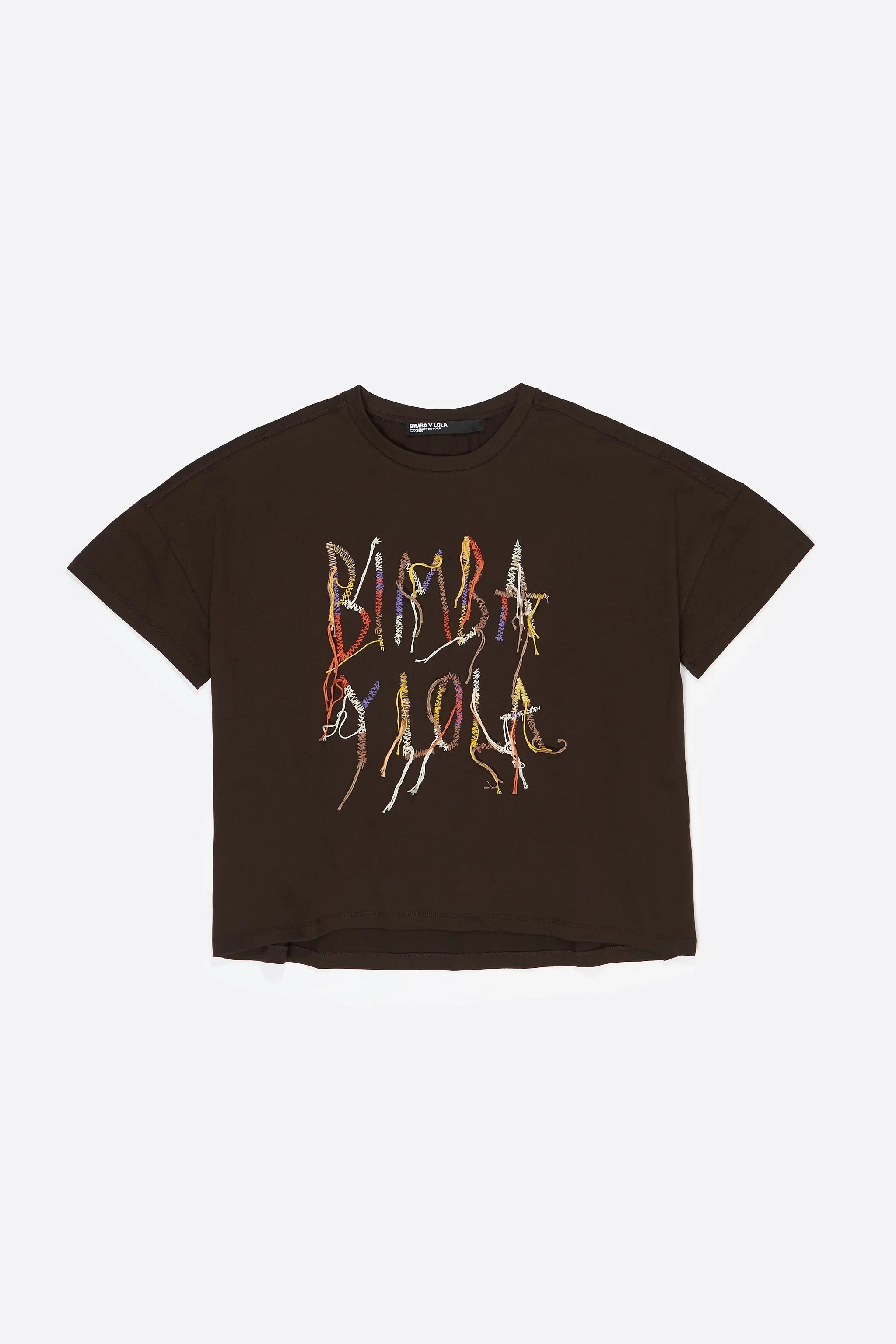 טי שירט שחורה בעיצוב מודפס צבעוני, אופנה יוקרתית CHOZEN מותגים מובילים