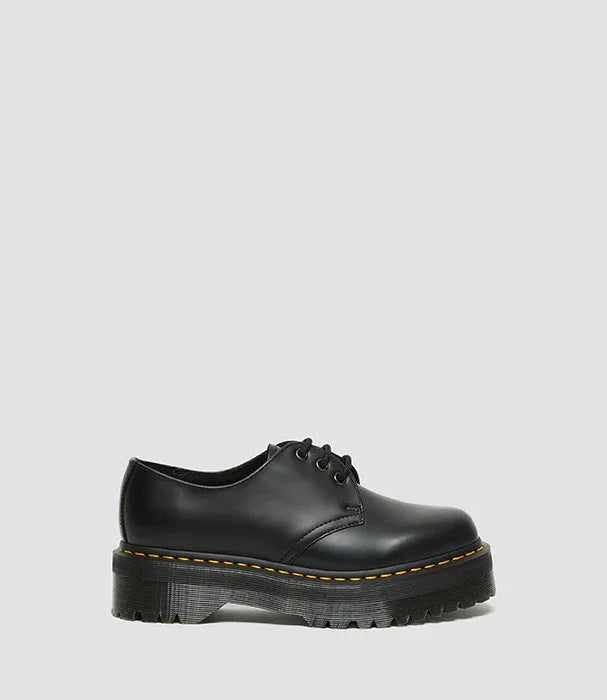 נעל עור שחורה עם שרוכים וסוליה עבה, מותג מוביל ב-CHOZEN, קבוצת אלפא