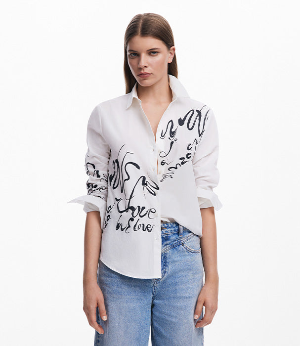 דזיגואל חולצה מכופתרת לנשים - CHOZEN