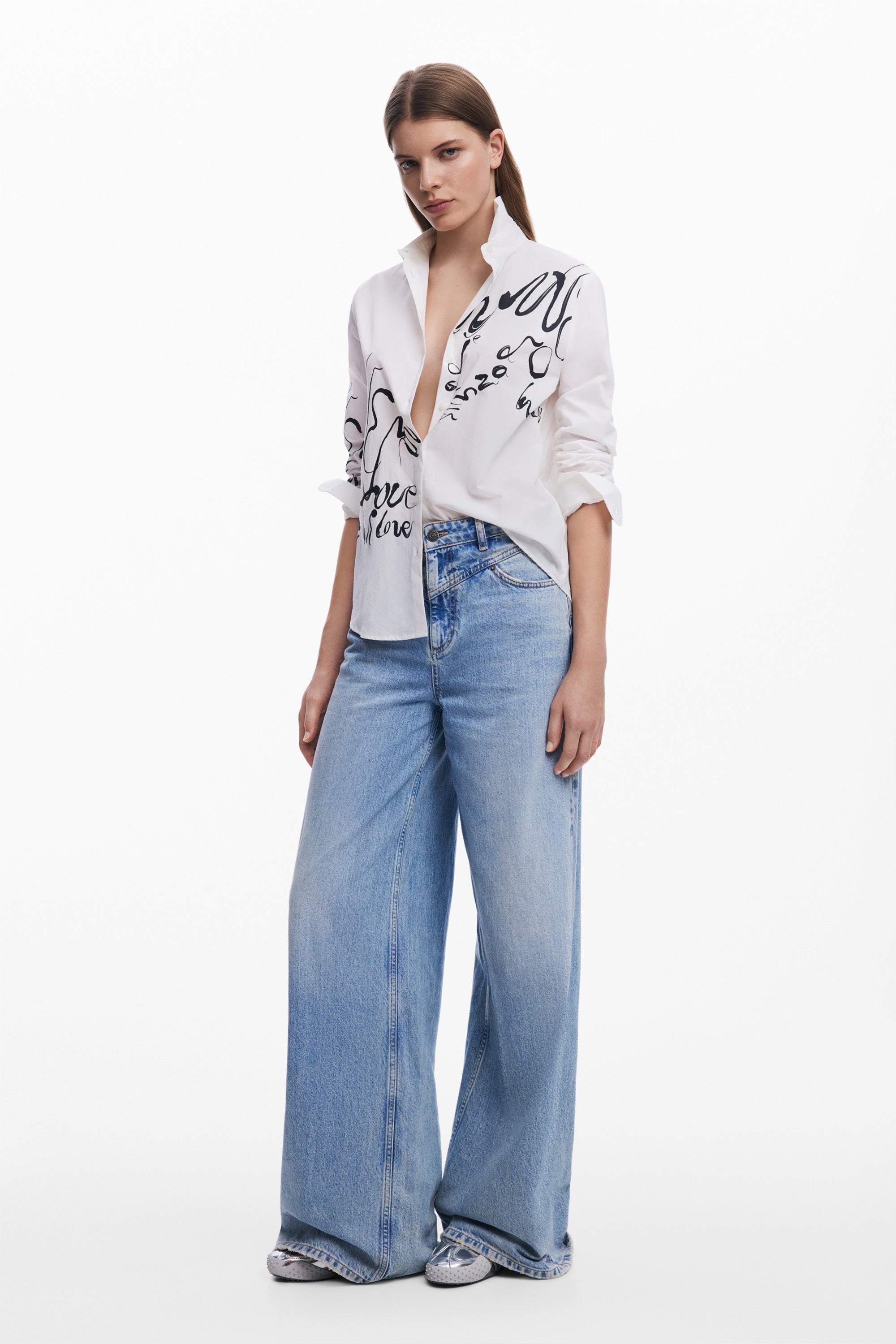 דזיגואל חולצה מכופתרת לנשים - CHOZEN