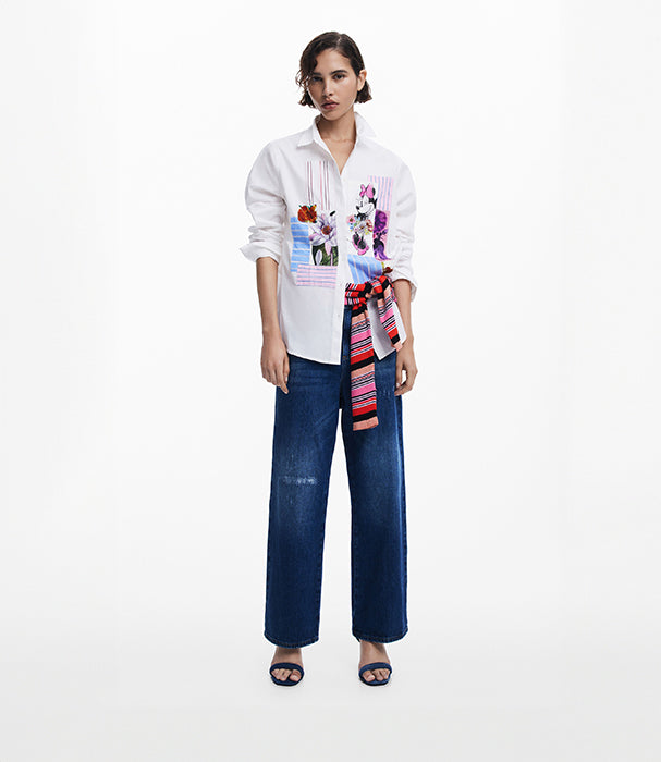 דזיגואל חולצה מכופתרת לנשים