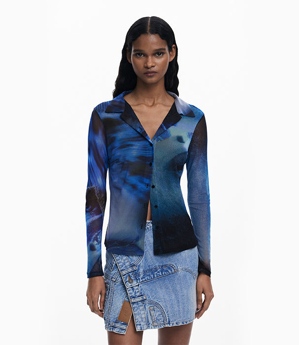 דזיגואל חולצה מכופתרת לנשים