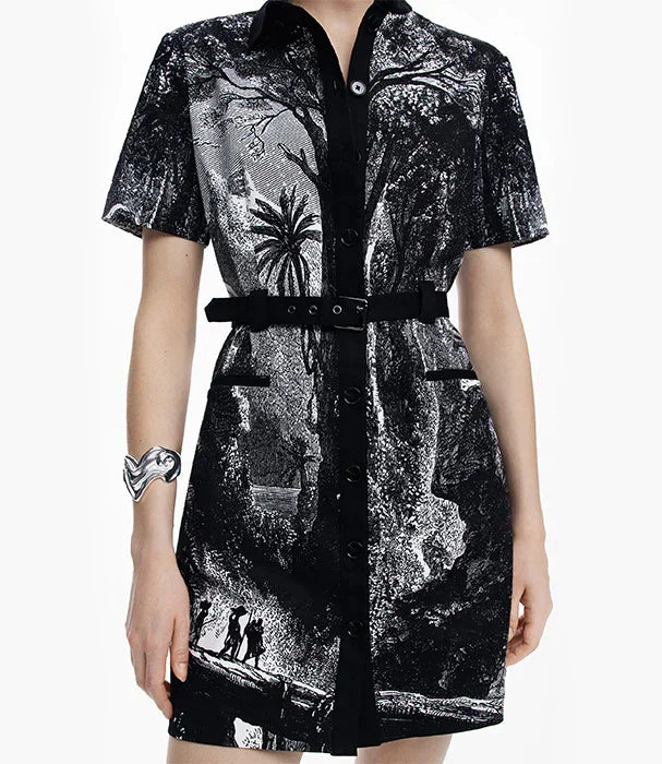 דזיגואל שמלת מיני לנשים - CHOZEN