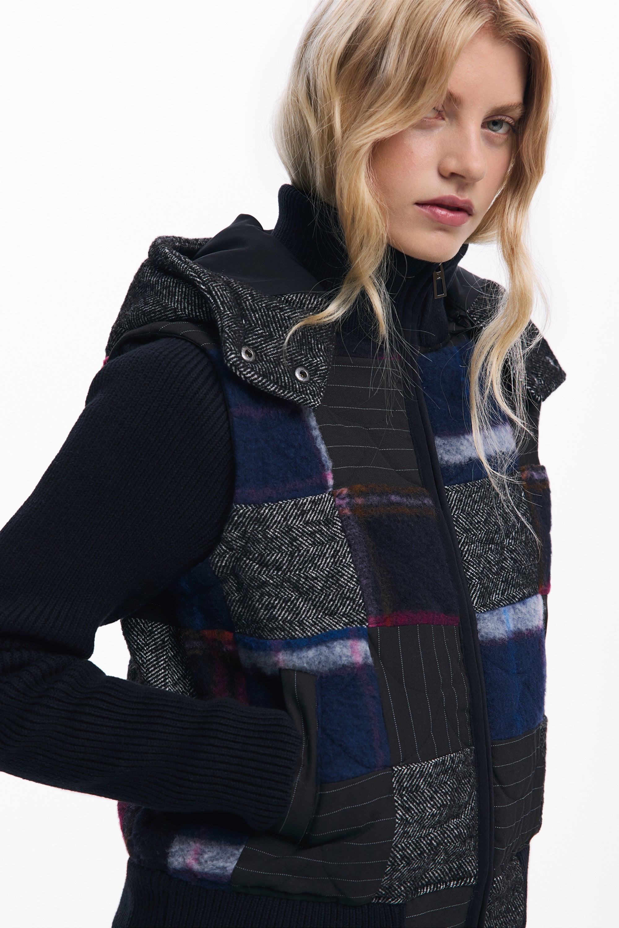 דזיגואל ג'קט מרופד לנשים