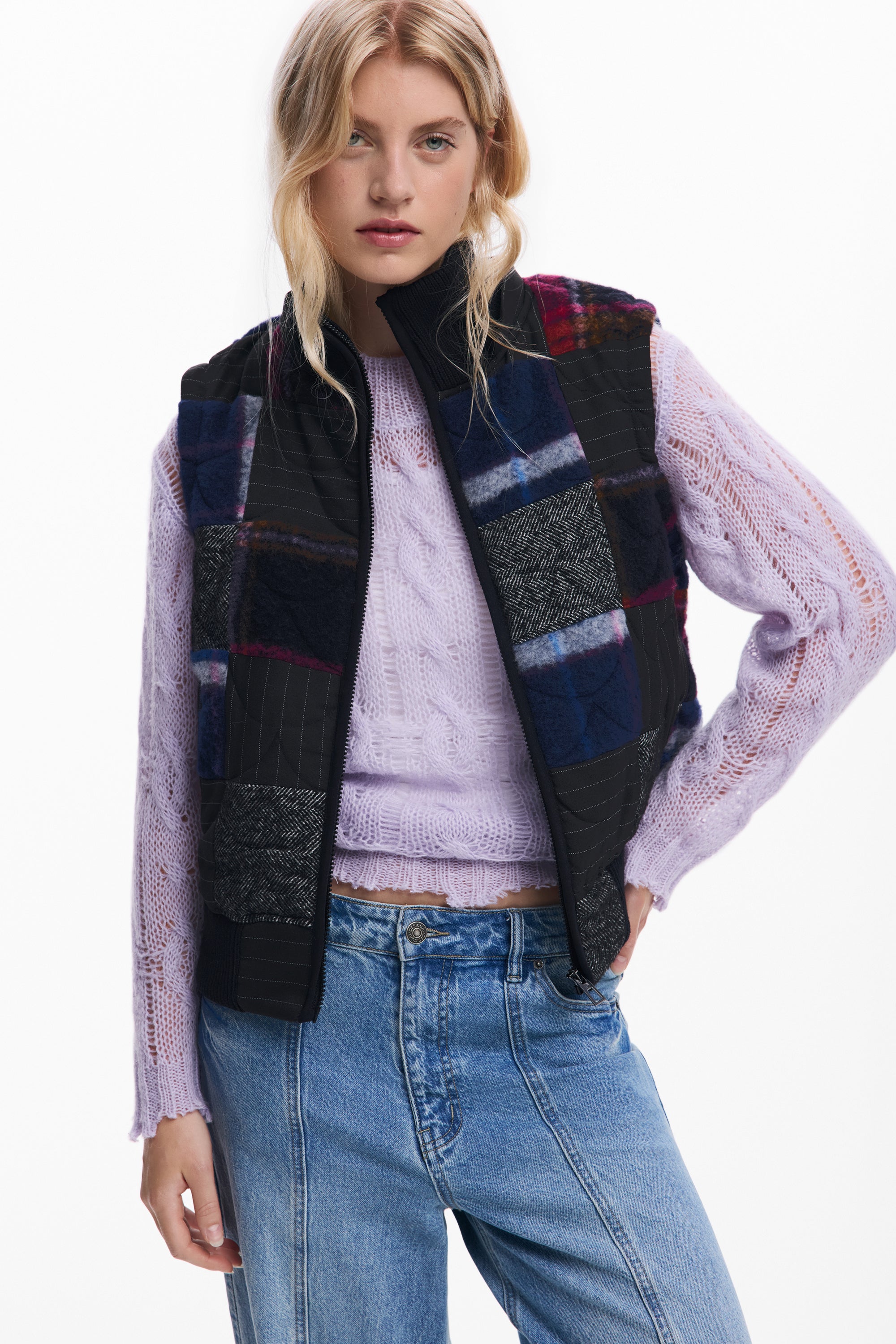 דזיגואל ג'קט מרופד לנשים