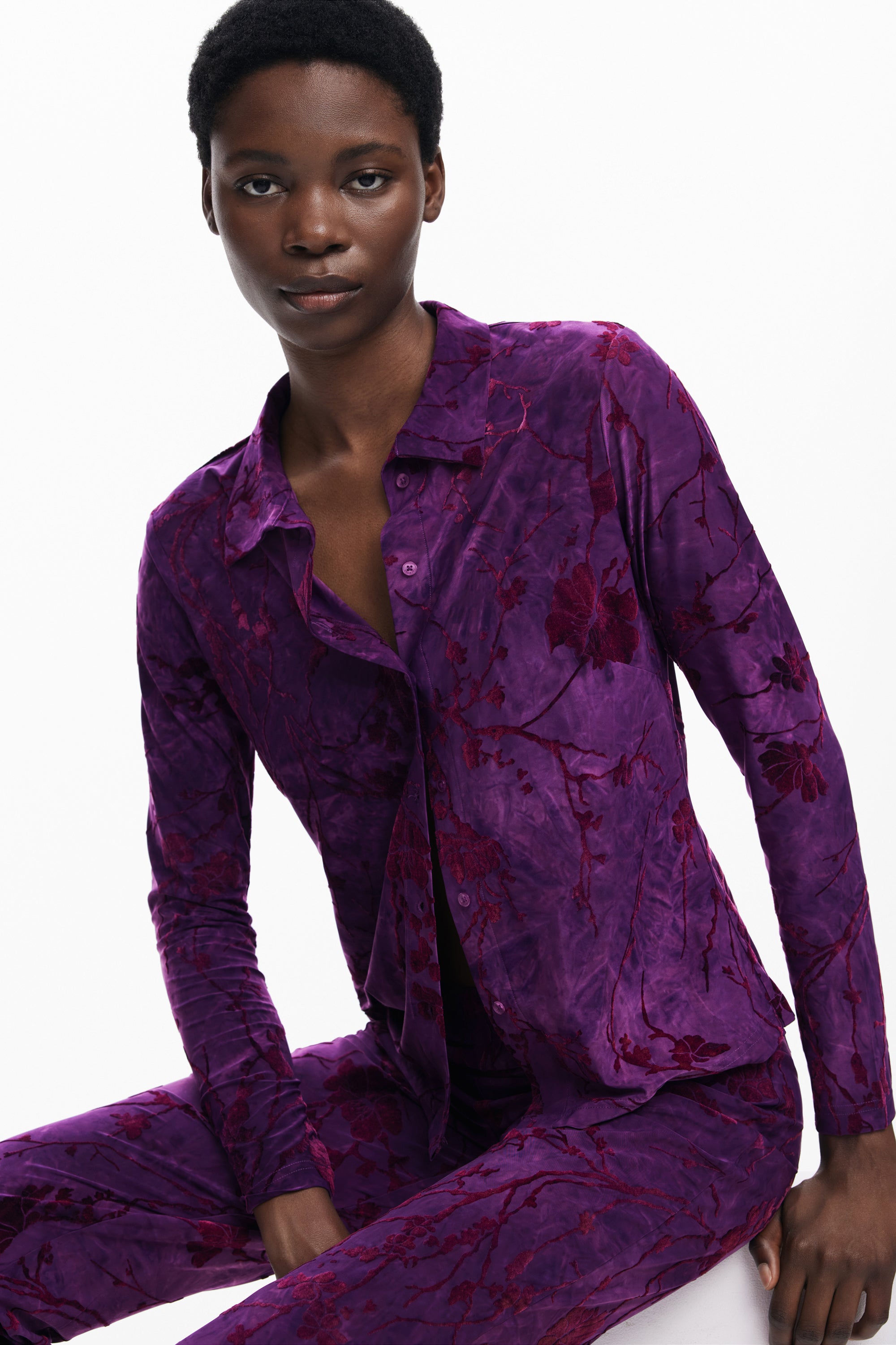 דזיגואל חולצה מכופתרת לנשים