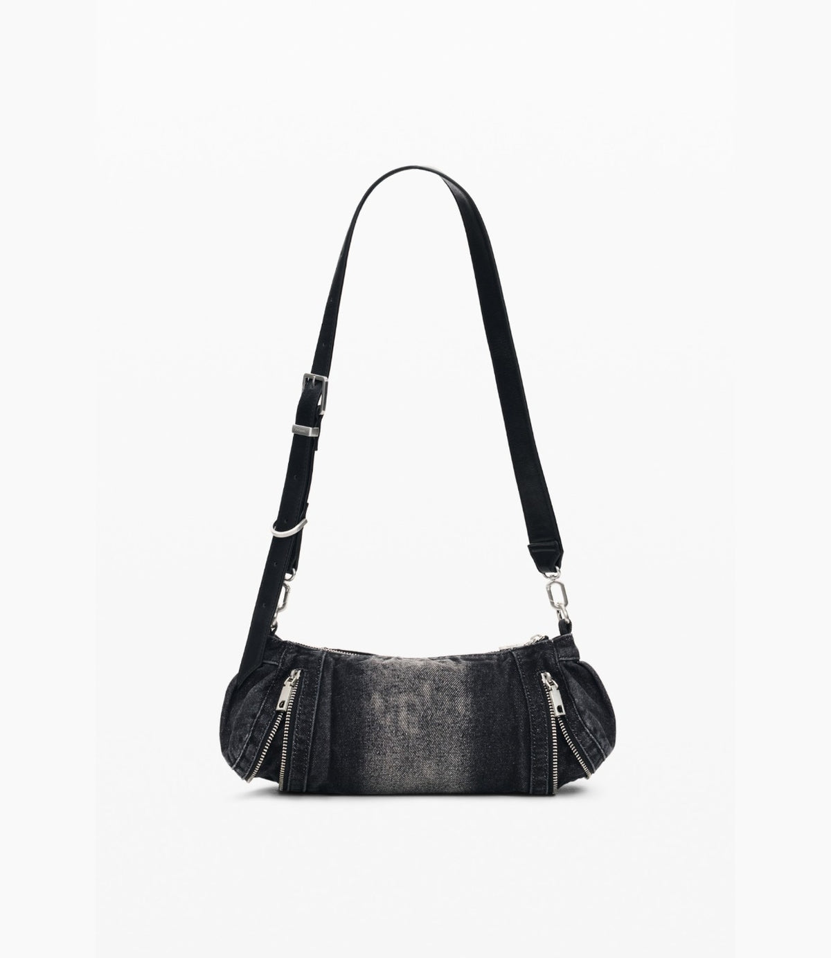 תיק צד אפור עם רצועה ארוכה מתכווננת לנשיאה צולבת - CHOZEN
