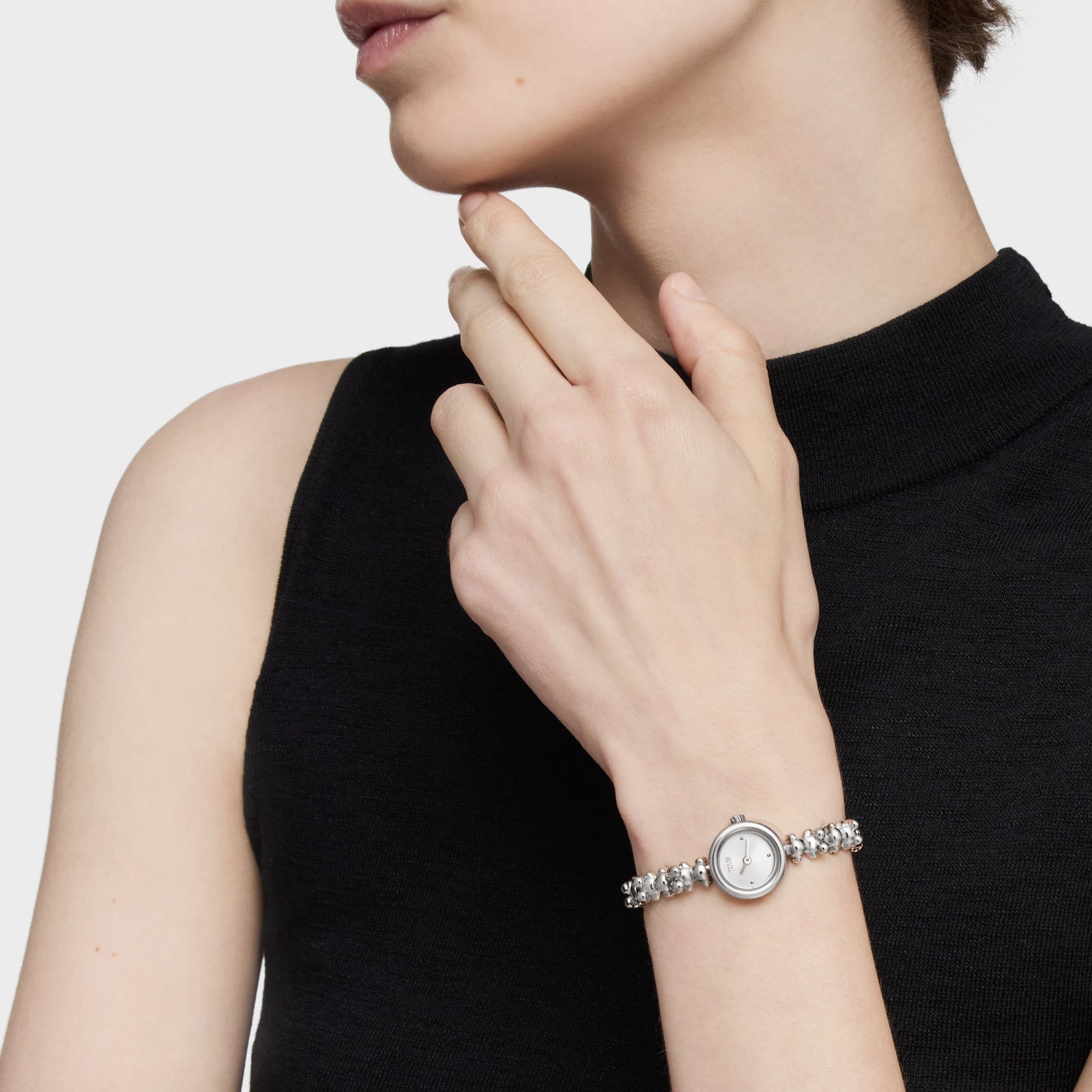 טואוס שעון אנלוגי Bold Bear Round בשילוב צמיד מפלדה