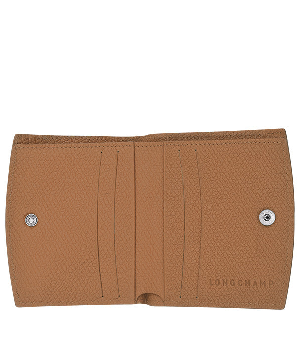 לונגשאמפ ארנק מעור Le Roseau בז'