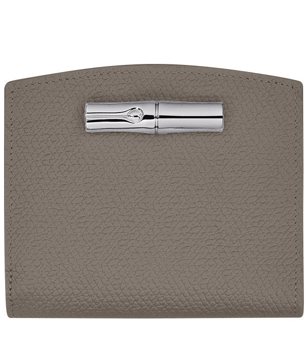 לונגשאמפ ארנק מעור Le Roseau אפור