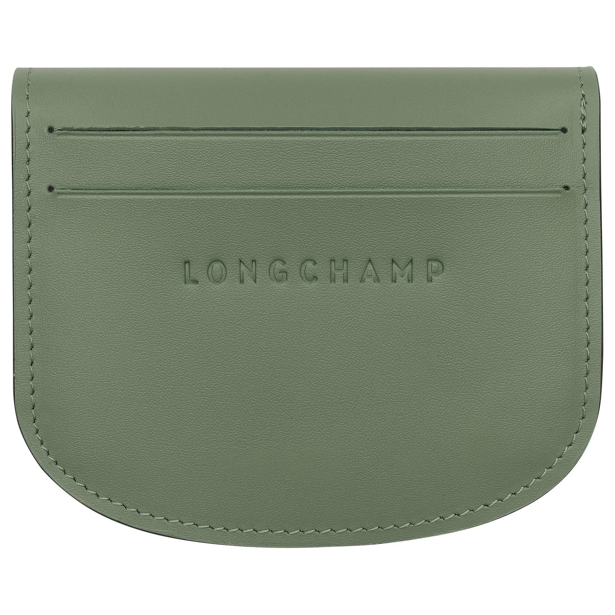 מחזיק כרטיסים ירוק של המותג LONGCHAMP, עור איכותי, מבית קבוצת אלפא