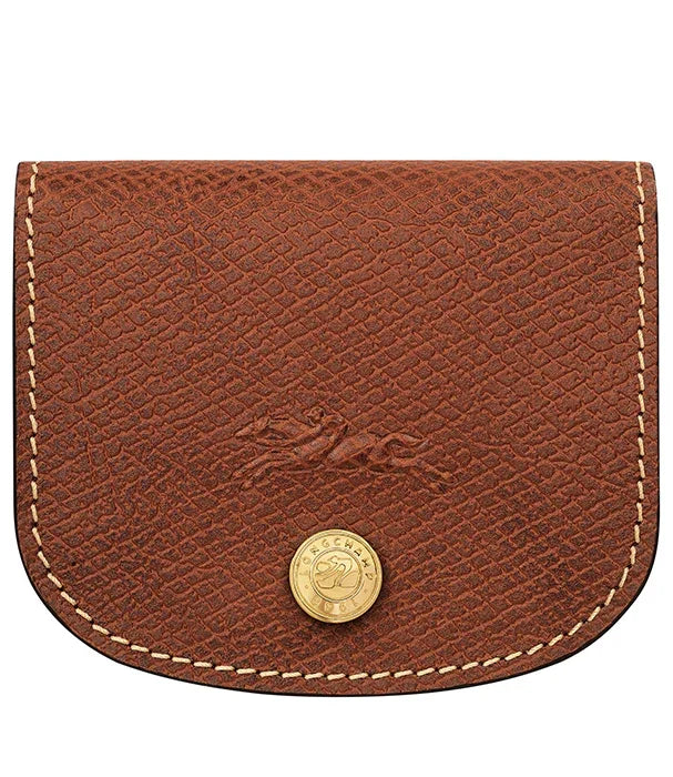 ארנק עור חום קלאסי עם כפתור זהב, עיצוב יוקרתי CHOZEN קבוצת אלפא