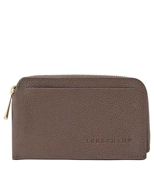 ארנק עור חום מבית LONGCHAMP, עיצוב אלגנטי לקבוצת אלפא, מותג יוקרה CHOZEN