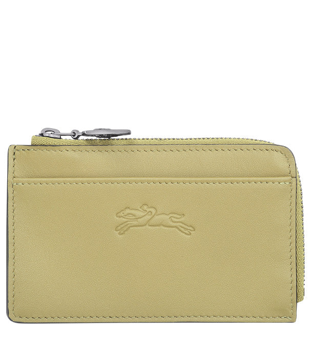 לונגשאמפ ארנק כרטיסים מעור Le Pliage Xtra פיסטוק