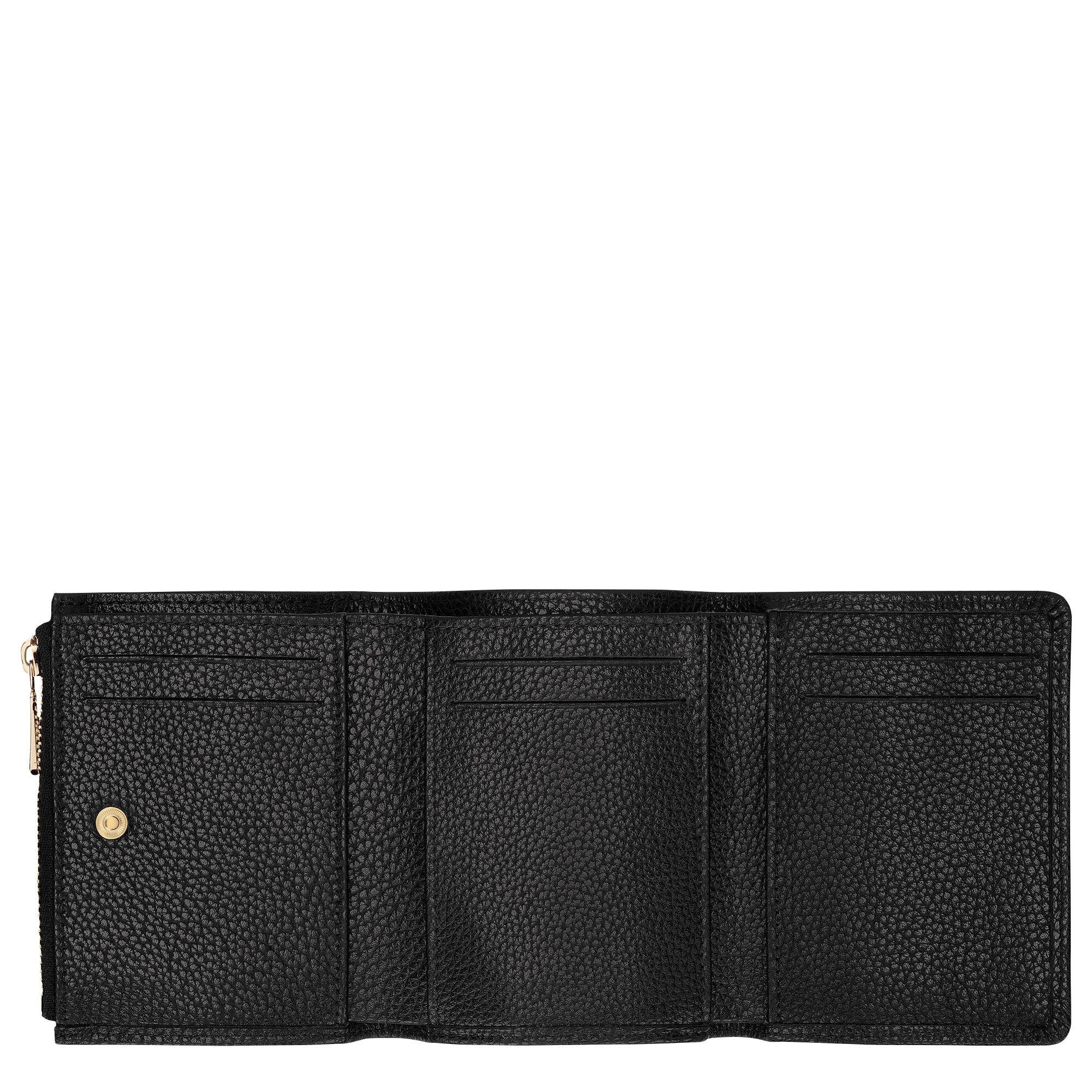 ארנק עור שחור יוקרתי נפתח, תאים לכרטיסים, עיצוב מודרני, מבית CHOZEN