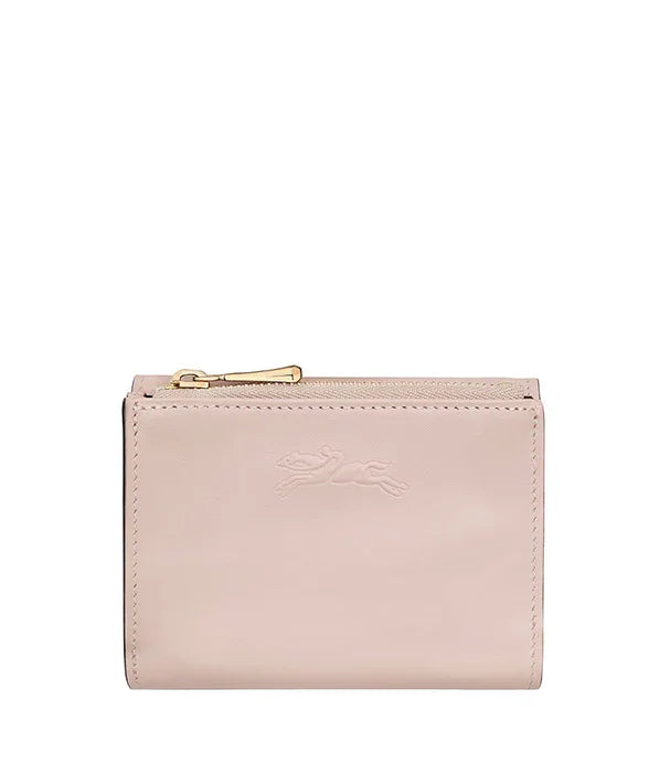 ארנק עור ורוד בהיר עם רוכסן זהב, דגם יוקרתי CHOZEN, קולקציית מותגים מובילים