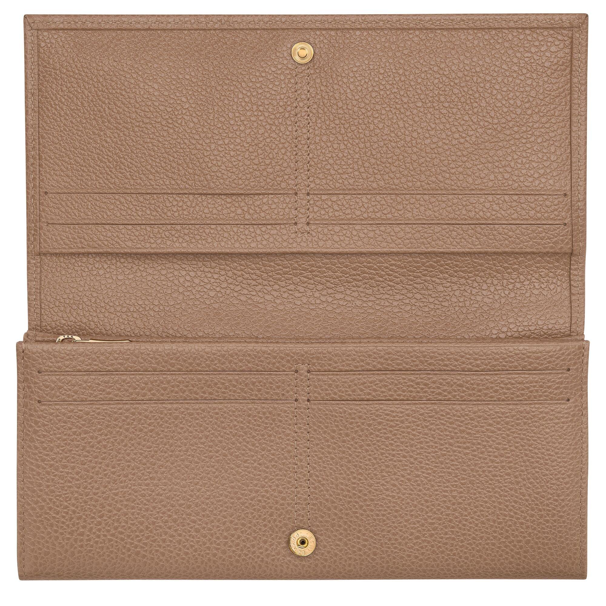 ארנק עור חום בעיצוב יוקרתי עם תאים לכרטיסים, מבית CHOZEN, קבוצת אלפא