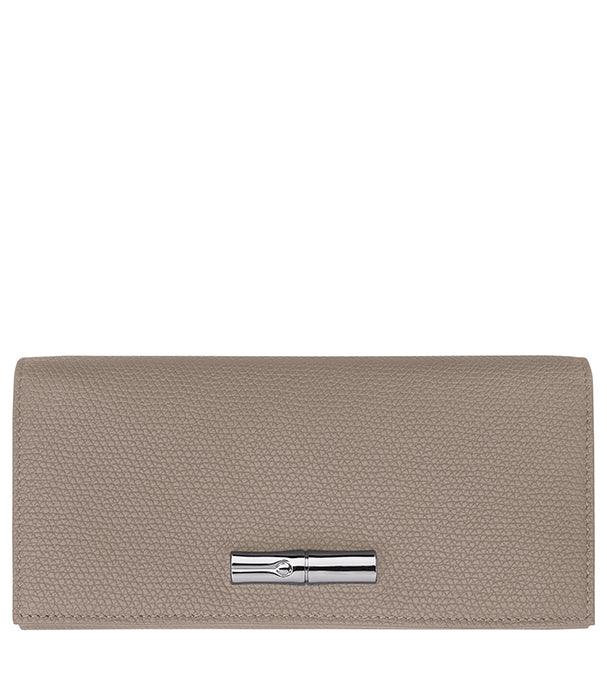 ארנק נשים מעור צבע בז', אבזם מתכת, מותגים יוקרתיים באתר CHOZEN