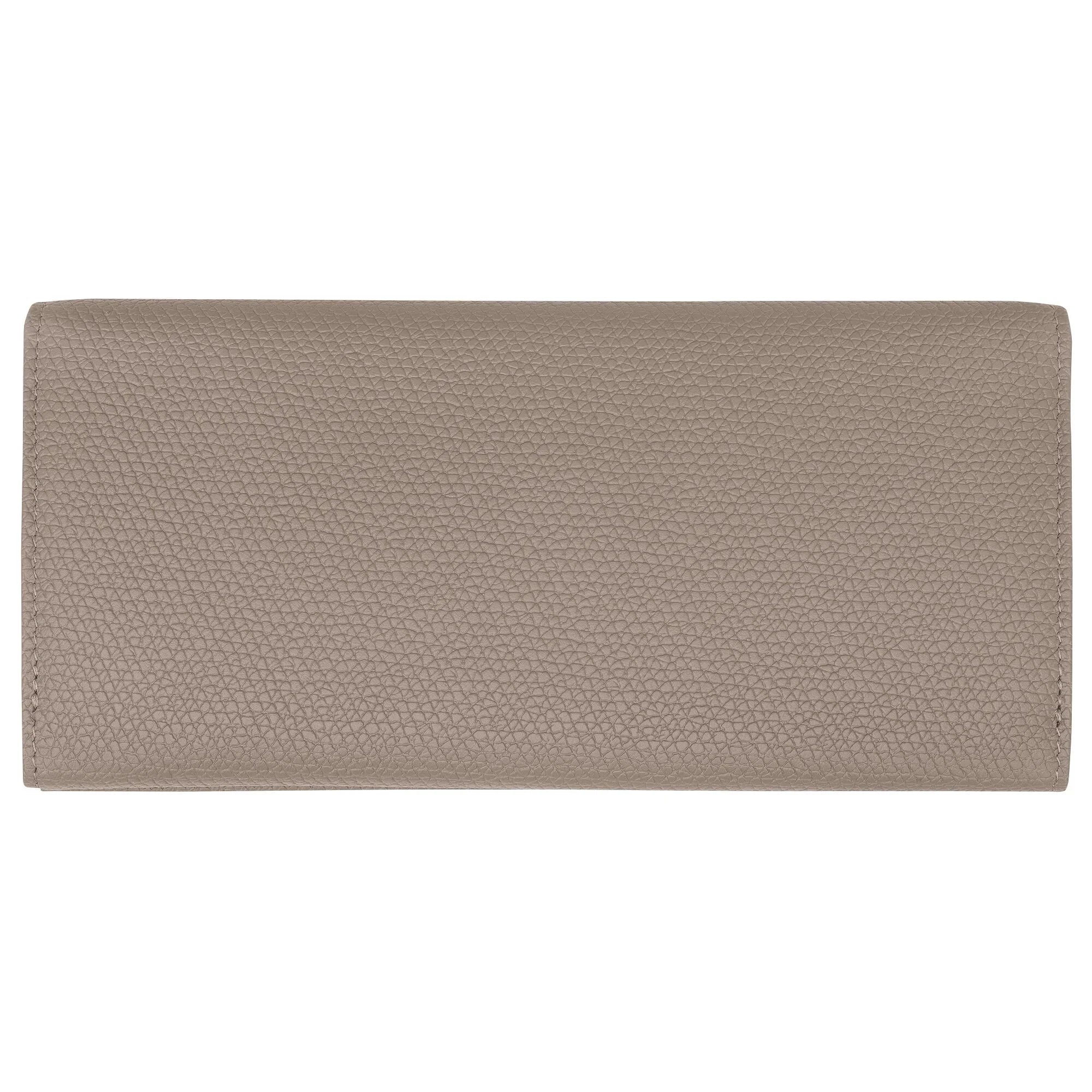 ארנק עור אפור יוקרתי עם טקסטורה עדינה, מותג CHOZEN, סטייל אלגנטי לקבוצת אלפא