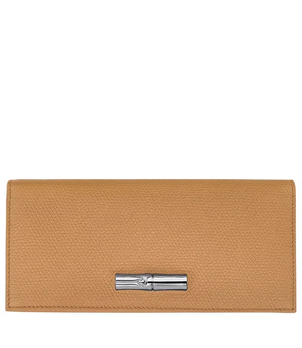 ארנק עור חום אלגנטי עם סוגר מתכת, מבית מותגים מובילים ב-CHOZEN קבוצת אלפא