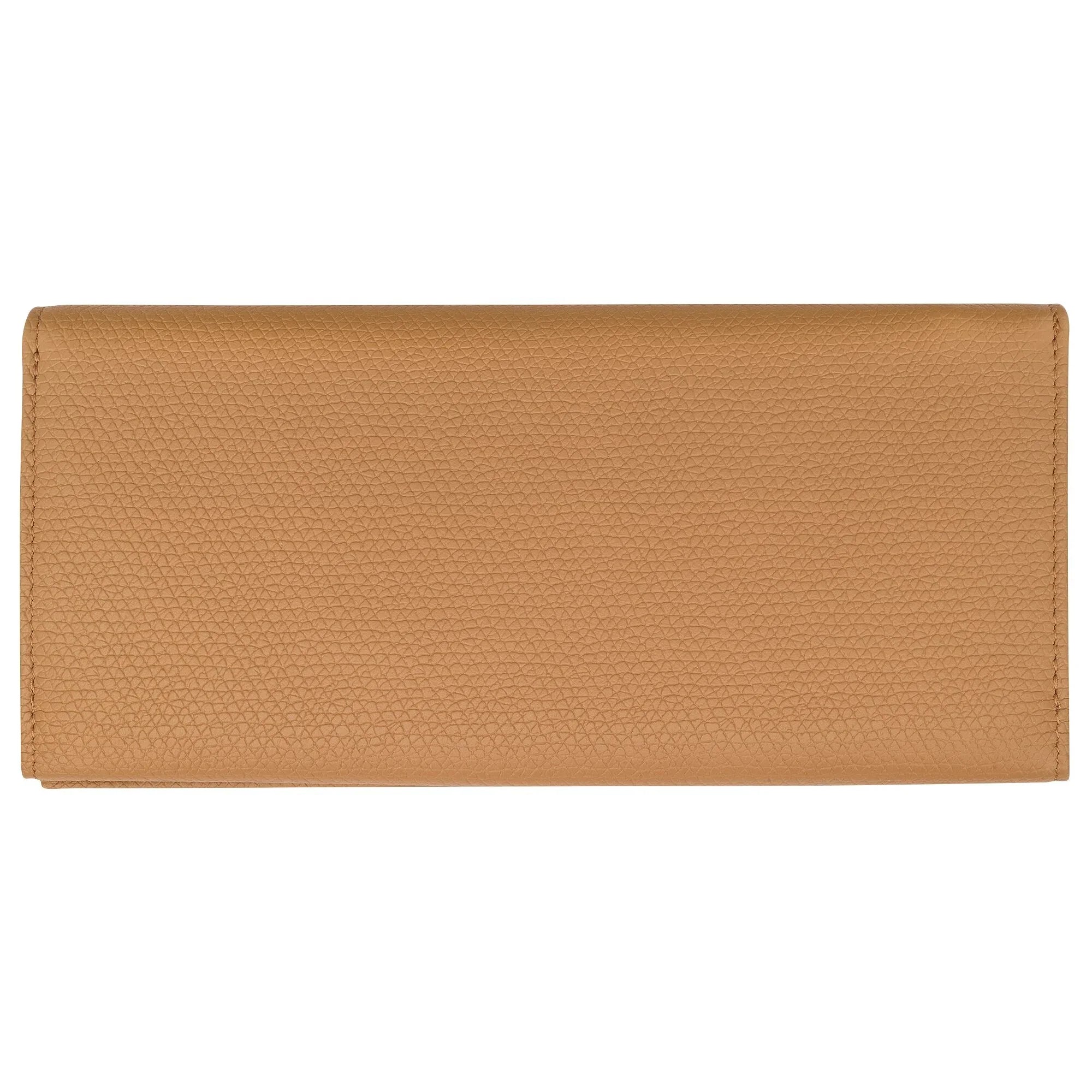 ארנק עור חום בהיר יוקרתי, עיצוב מינימליסטי, מותג CHOZEN, קבוצת אלפא