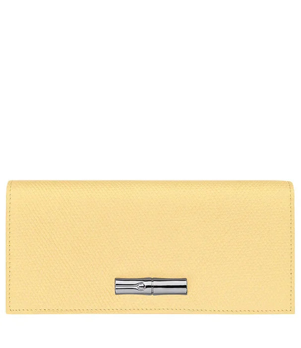 ארנק עור צהוב יוקרתי עם אבזם מתכתי, מוצר מבית CHOZEN, מותגים מובילים בישראל