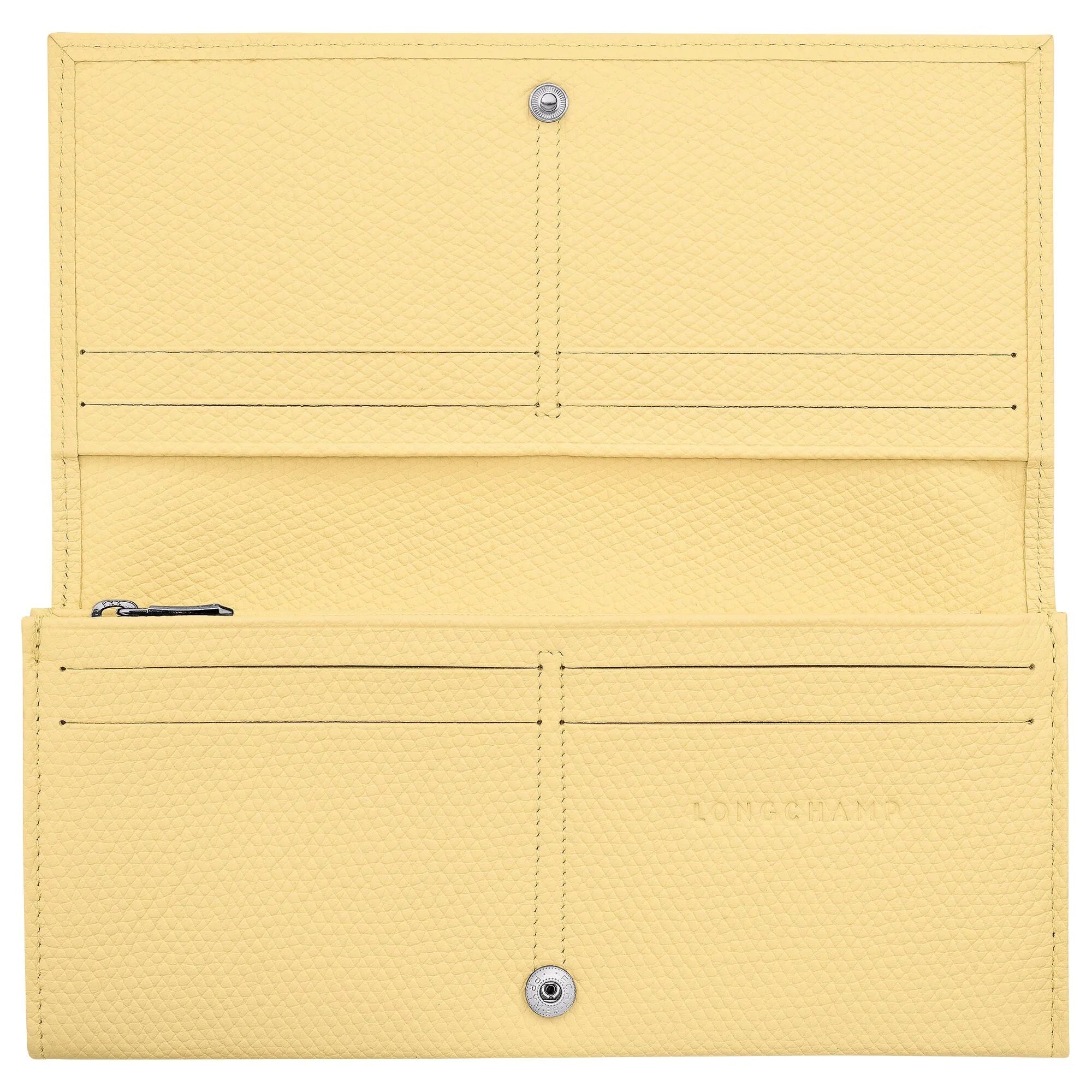 ארנק עור יוקרתי בצבע צהוב פתוח מבית LONGCHAMP ביבוא קבוצת אלפא CHOZEN