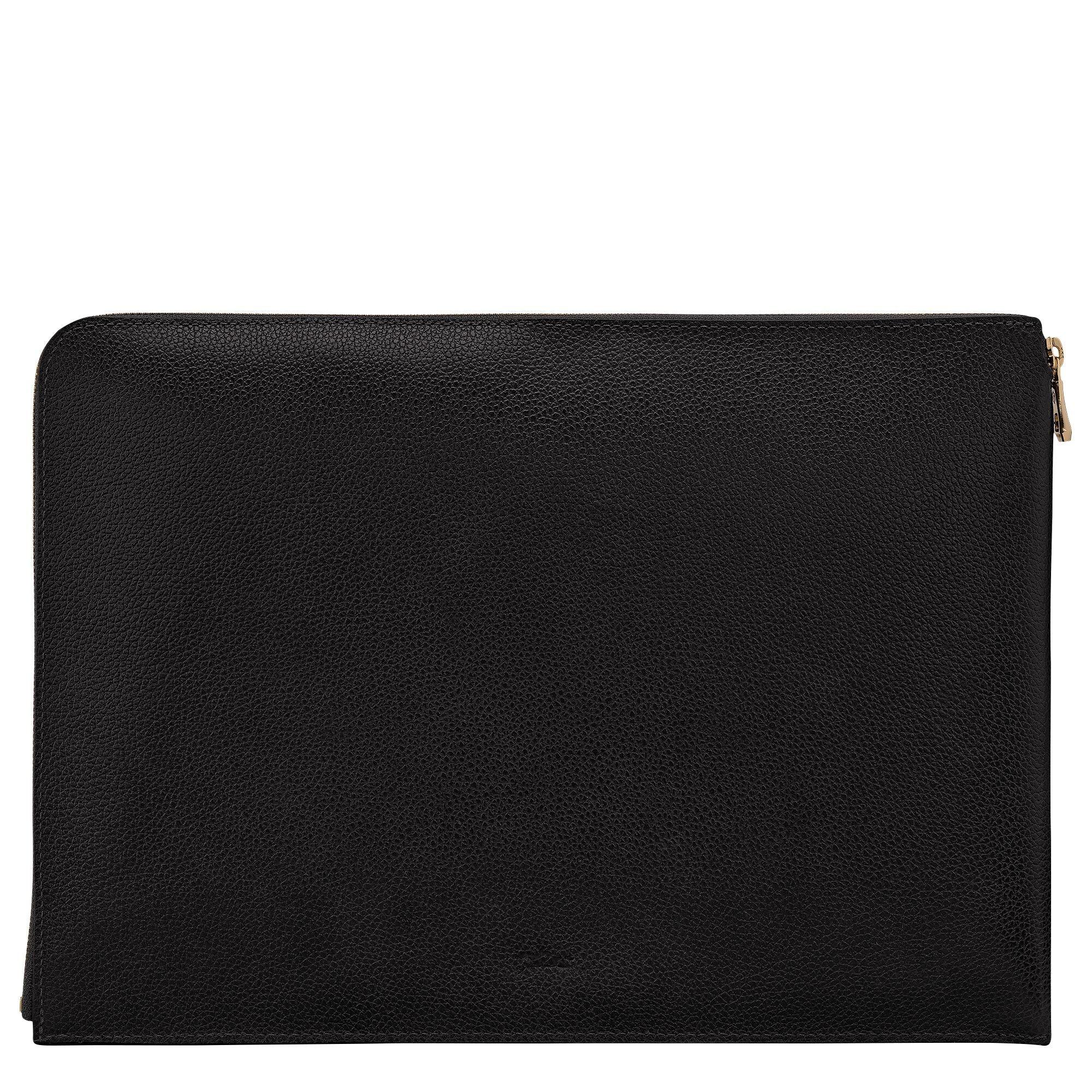 תיק מסמכים שחור מעור יוקרתי, עיצוב מינימליסטי, CHOZEN מותגים מובילים