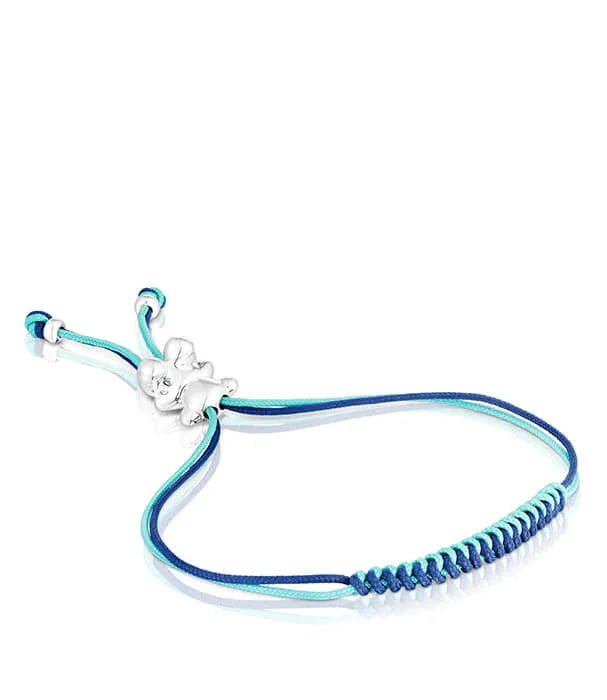 צמיד חוטים כחול עם תליון פיל כסף, תכשיטי אופנה CHOZEN