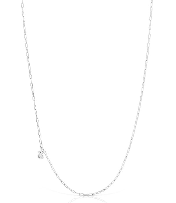 טואוס שרשרת Bold Bear חוליות אובליות עם דובי עשויה כסף