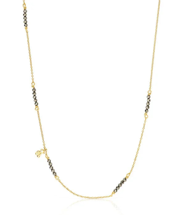 שרשרת עדינה זהב עם חרוזים שחורים, עיצוב אופנתי מבית CHOZEN קבוצת אלפא