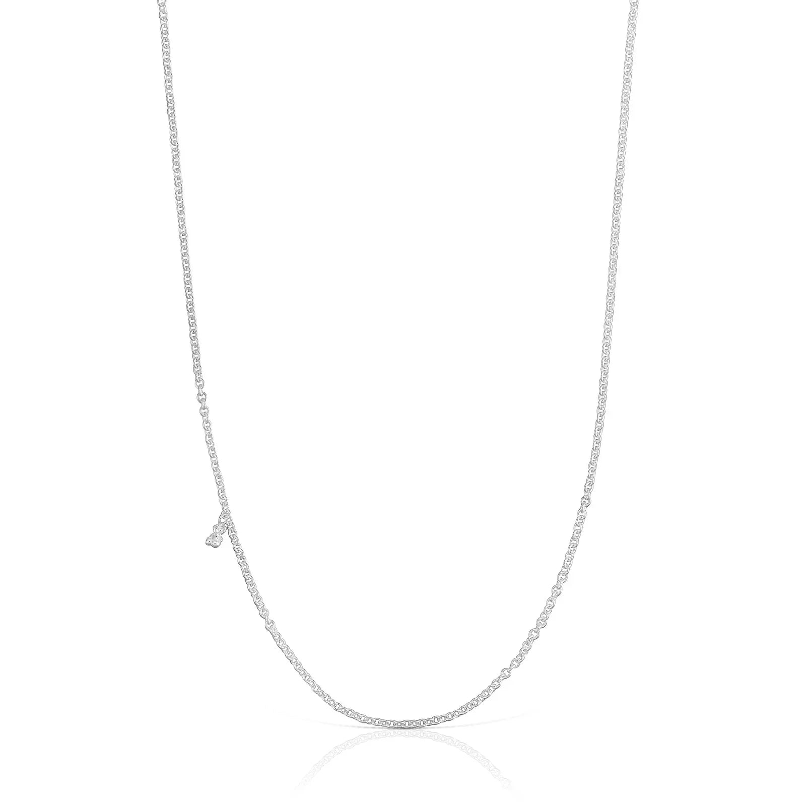 שרשרת כסף עדינה מבית CHOZEN על רקע לבן, תכשיטי מותגים אלפא