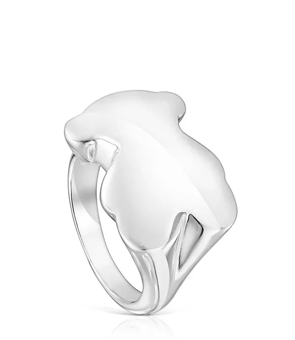 טבעת כסף בעיצוב מודרני חלק, תכשיט יוקרתי מהמותגים המובילים באתר CHOZEN