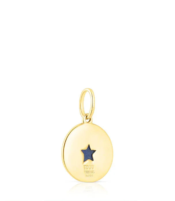 תליון עגול זהב עם חיתוך כוכב, תכשיט יוקרתי מבית CHOZEN קבוצת אלפא