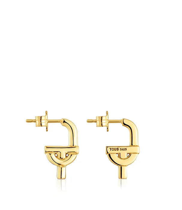 עגילי חישוק זהב יוקרתיים TOUS 925 מבית קבוצת אלפא, תכשיטים אופנתיים CHOZEN