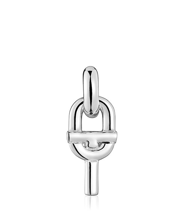 תליון כסף מעוצב בצורת מנעול יוקרתי, CHOZEN, רקע לבן