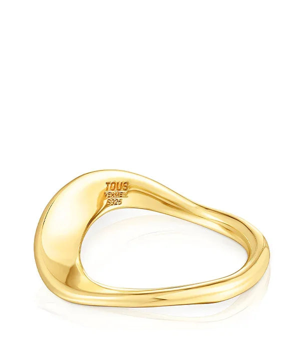 טבעת זהב מעוצבת TOUS ורמייל S925, תכשיט יוקרתי לחנות תכשיטים CHOZEN