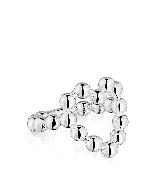 טבעת כסף עם חרוזים בעיצוב מודרני, תכשיטי CHOZEN מבית קבוצת אלפא