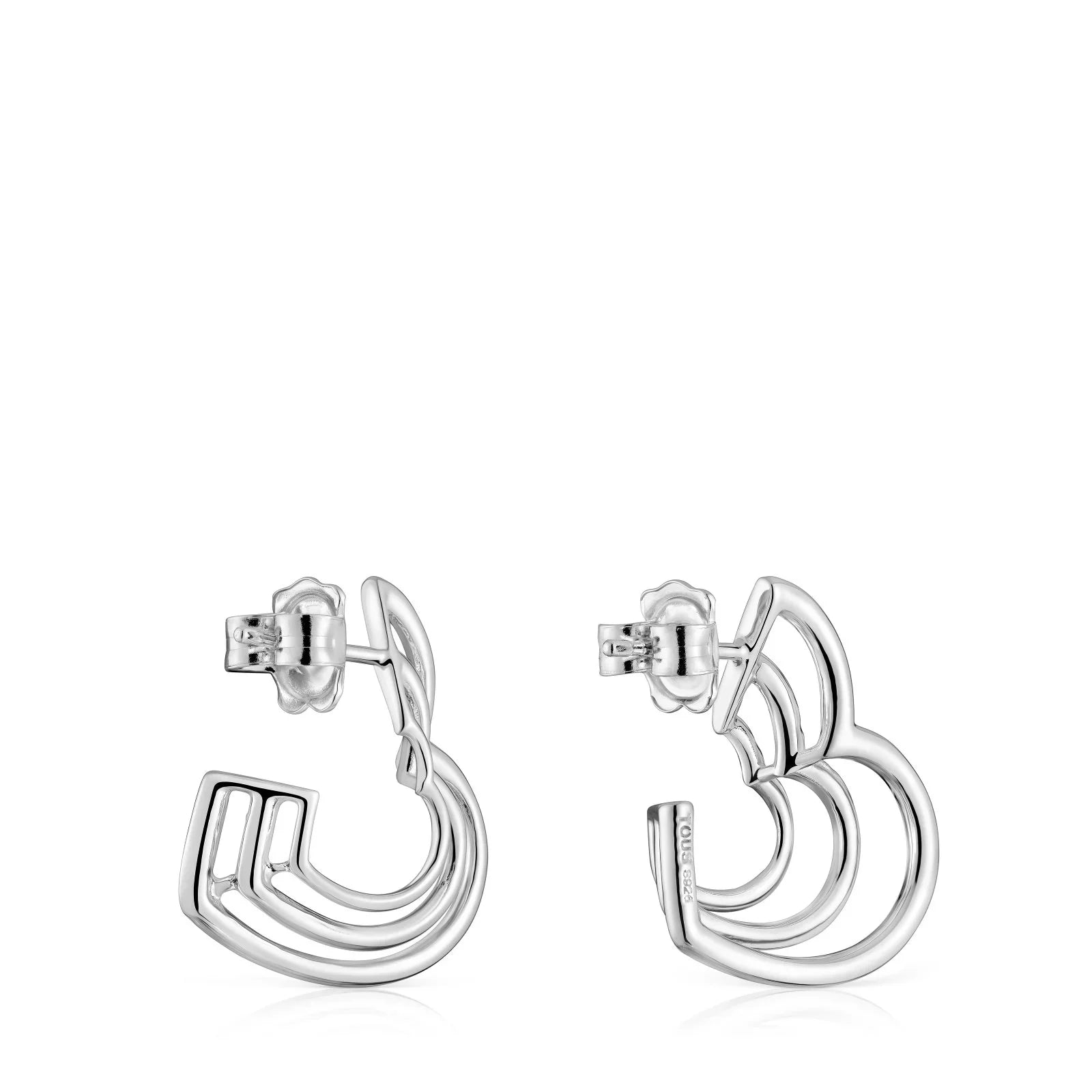 עגילי כסף בעיצוב גאומטרי מודרני, מבחר מותגים CHOZEN, קבוצת אלפא