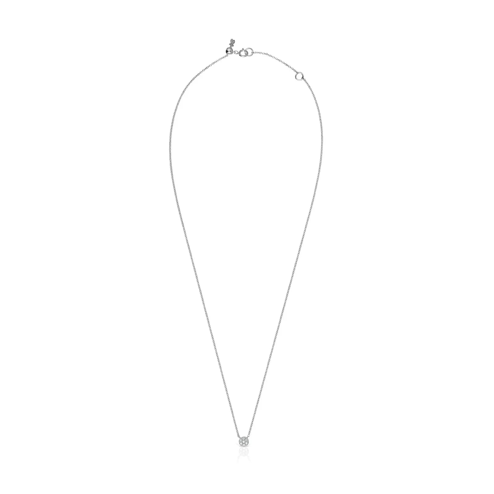 שרשרת כסף עדינה עם תליון עגול מינימליסטי, תכשיט יוקרתי מבית CHOZEN
