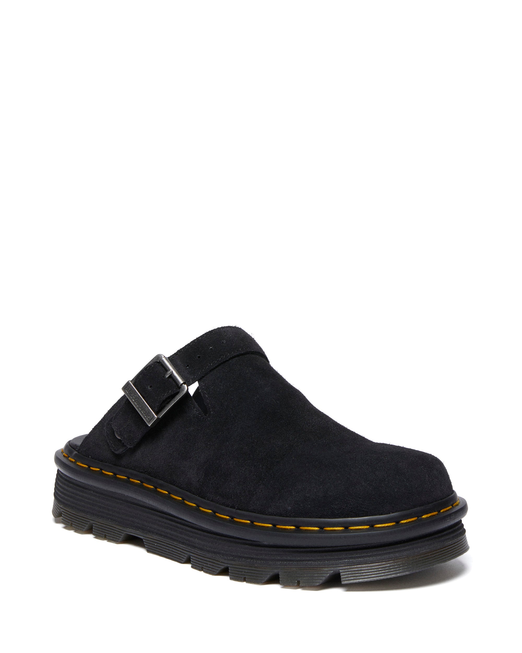 ד"ר מרטנס כפכפים סגורים עם פלטפורמה ZEBZAG MULE מזמש לנשים