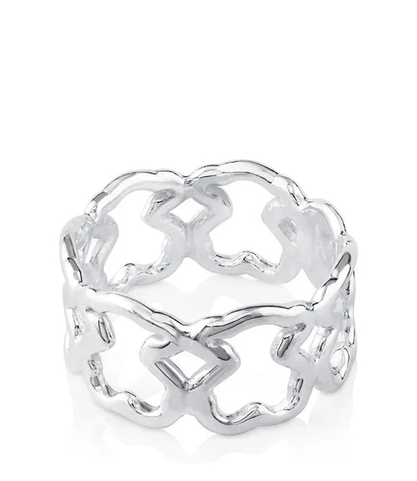 טבעת כסף מעוצבת בסגנון פתוח, תכשיט אופנתי יוקרתי CHOZEN