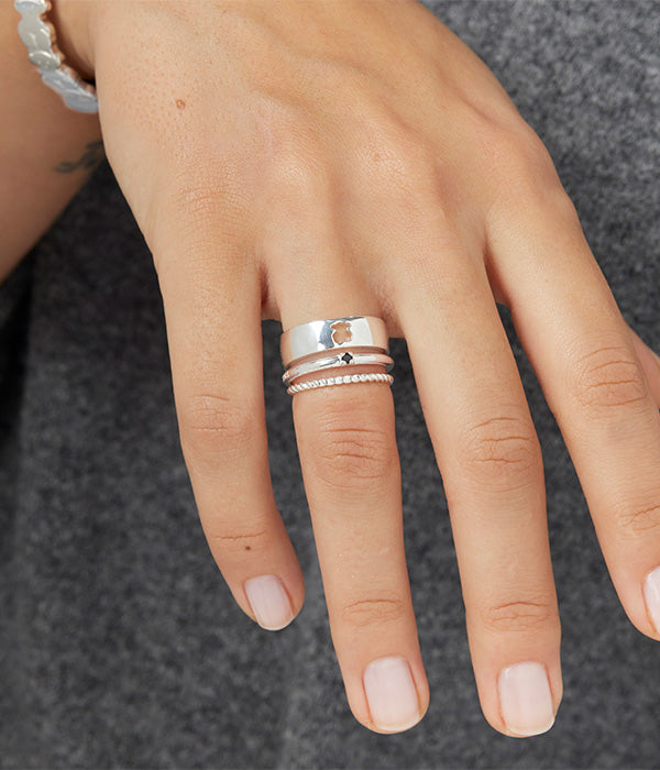 טואוס סט טבעות Ring mix מכסף
