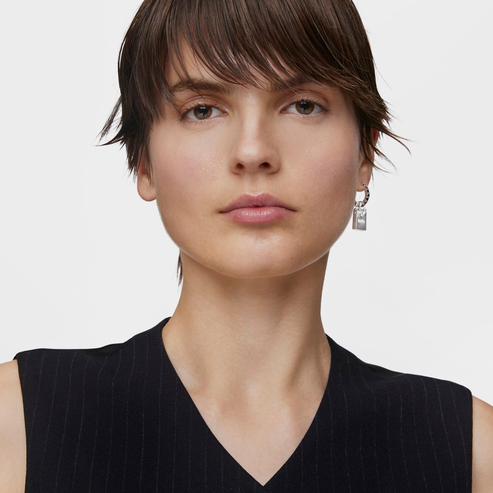 טואוס עגיל יחיד Medallions מכסף - CHOZEN