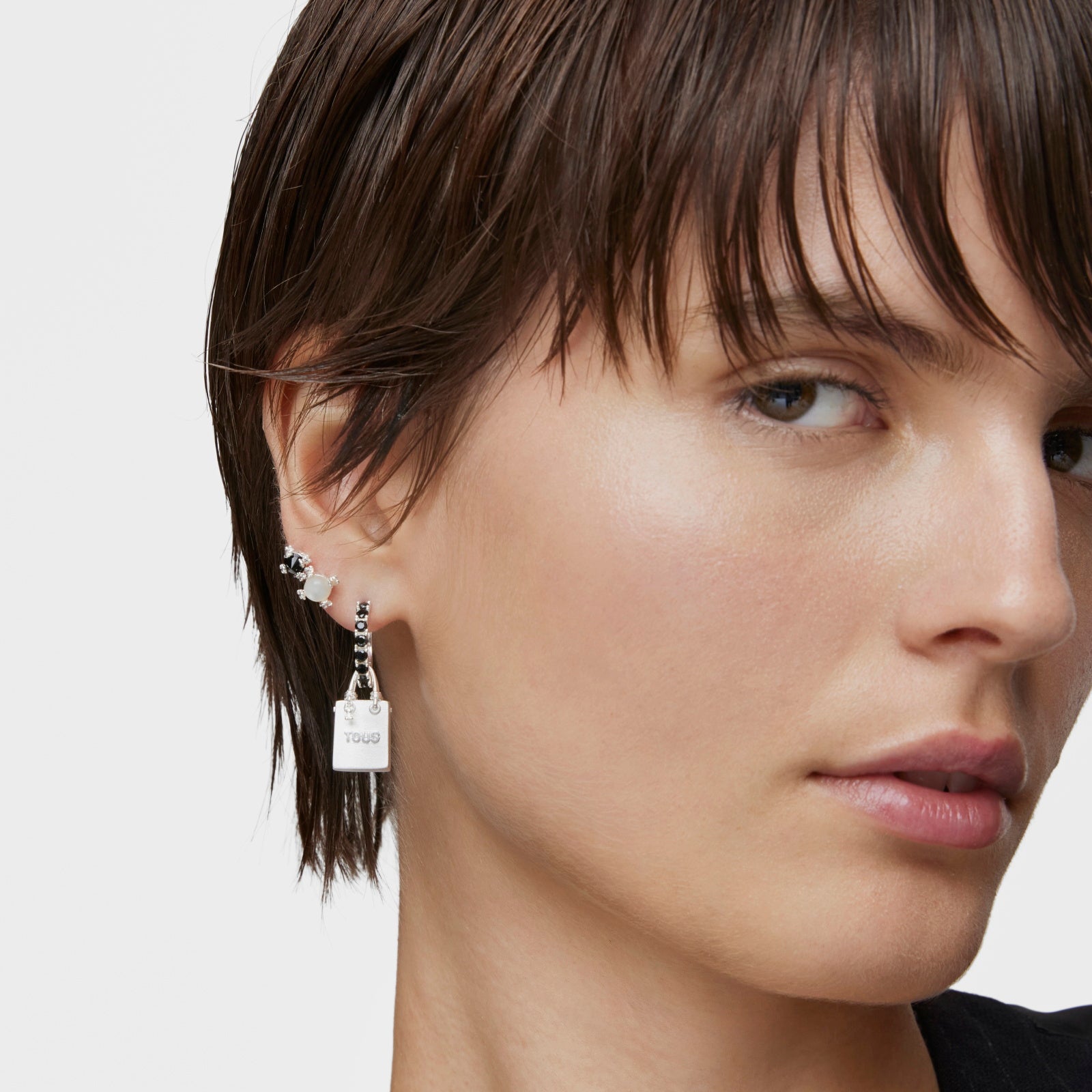 טואוס עגיל יחיד Medallions מכסף - CHOZEN