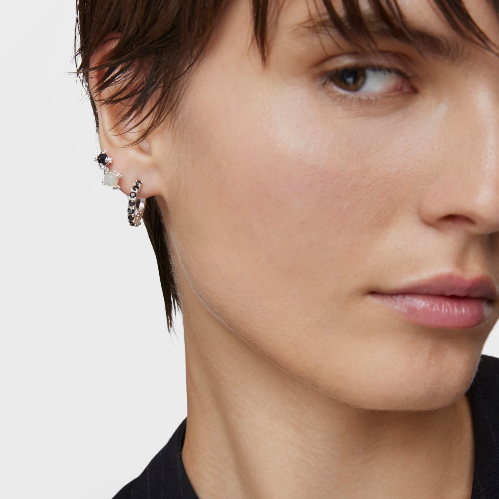 טואוס עגיל יחיד Medallions מכסף - CHOZEN