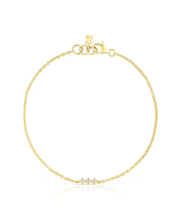 צמיד עדין זהב משובץ קריסטלים, תכשיטי CHOZEN, מבית קבוצת אלפא