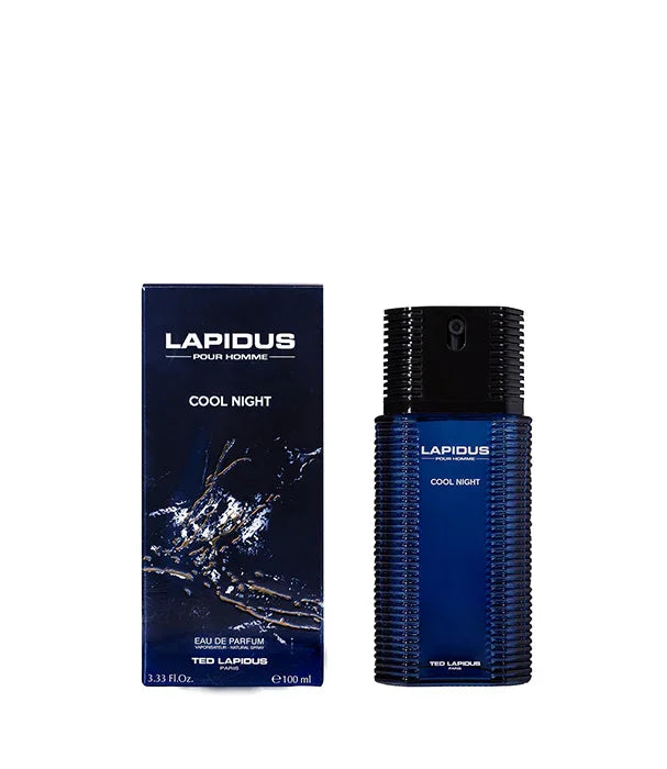 בושם לגבר Lapidus Cool Night עם קופסה, עיצוב כחול כהה יוקרתי, מבית קבוצת אלפא