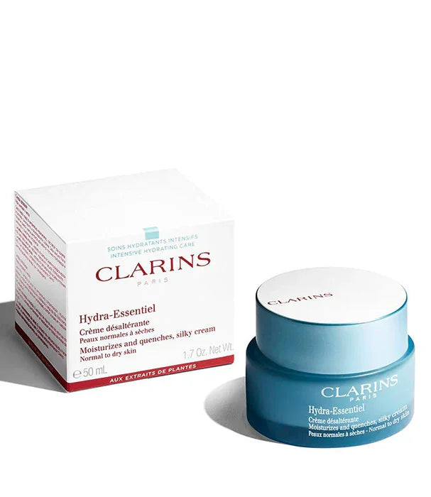 קרם לחות Clarins Hydra-Essentiel לעור רגיל עד יבש, מוצר קוסמטיקה יוקרתי ב-CHOZEN